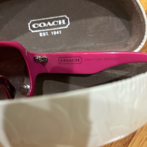 Coach Burgundy Sunglasses - Picture 4 of 5